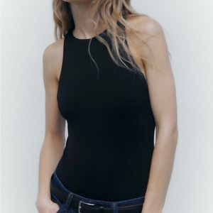 Zara halter neck bodysuit Small